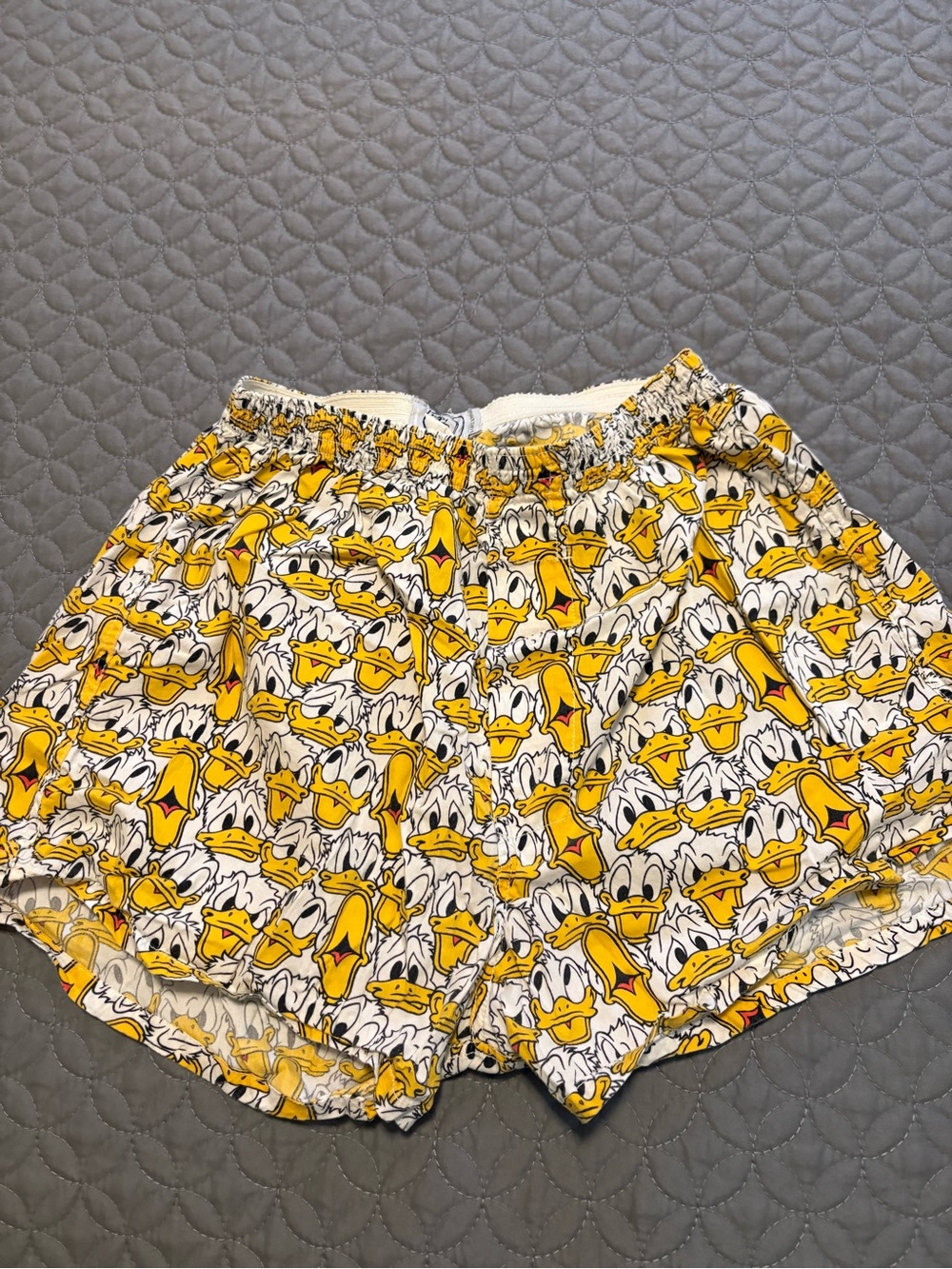 Disney Mickey & Co. White Shorts with Yellow & Red Accents